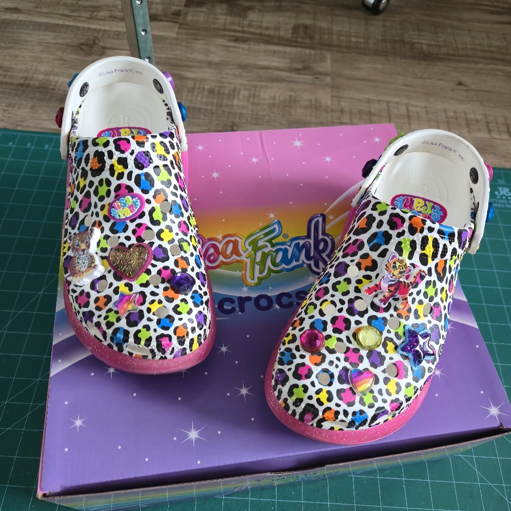 Lisa Frank Crocs size 7